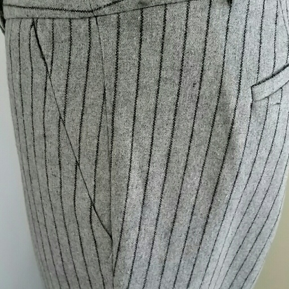J.Crew Factory pin striped wool ankle pants - Picture 3 of 7